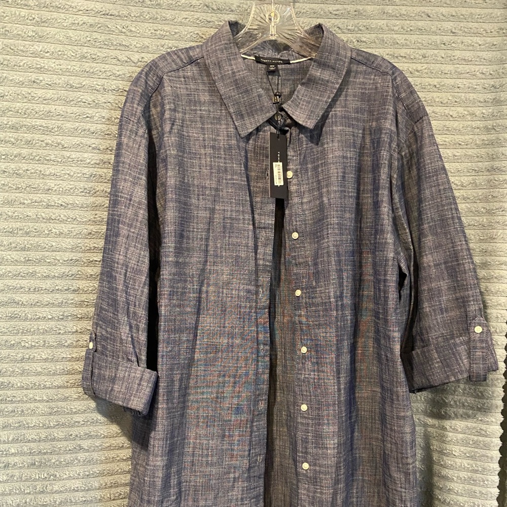 ***NEW***Denim Shirt Dress, never worn, still with tags.